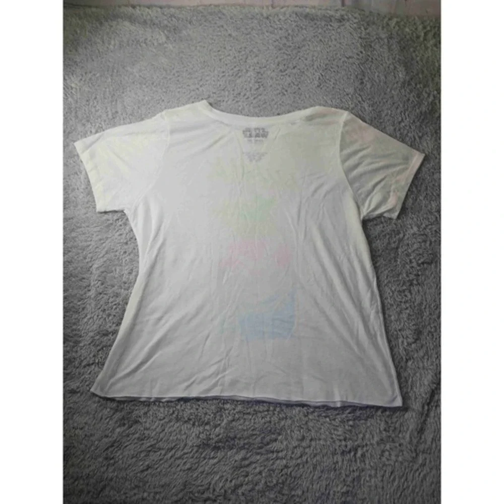 Star Wars Yoda‎ Tee Girls XL Neon Retro Graphic Master Mismatch READ Raw Hem